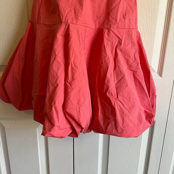 Derek Lam Collective Coral Pink One Shoulder Puff Dress Women's Size 40, US 4 - Picture 11 of 12